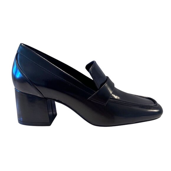 Stuart Weitzman Sleek 60 Loafer Black Size 6.5B EU 37 NWB Dust Bag $495 - Picture 1 of 14